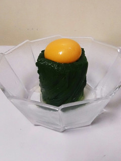 にらのおひたし。黄身をのせて☆-レシピのメイン写真