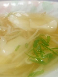 ワンタン風 スープ 簡単 私流-レシピのメイン写真