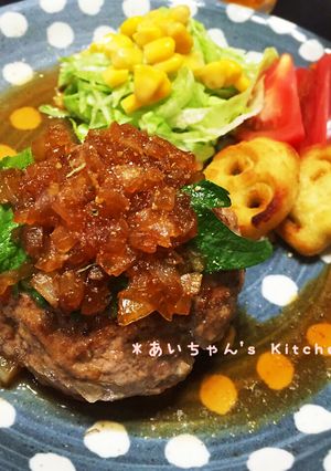 肉肉しい！満足♪チーズinハンバーグ-レシピのメイン写真