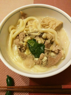 夜食や夕飯に豆乳うどん(๑´ڡ`๑)-レシピのメイン写真