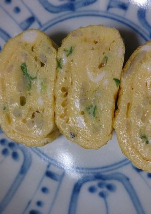 離乳食後期〜　じゃことねぎの卵焼き-レシピのメイン写真