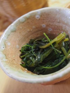 アケビの芽と葉わさびのおひたし-レシピのメイン写真