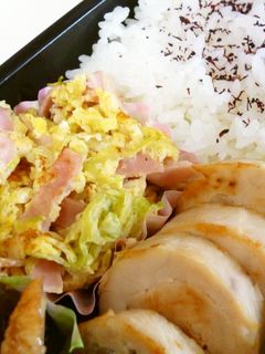 お弁当に・千切りキャベツの玉子とじ-レシピのメイン写真