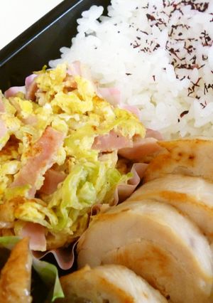 お弁当に・千切りキャベツの玉子とじ-レシピのメイン写真