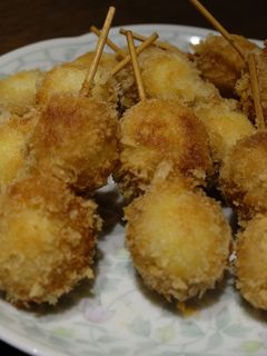 肉巻きうずらの卵の串揚げ-レシピのメイン写真