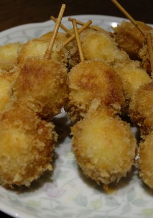 肉巻きうずらの卵の串揚げ-レシピのメイン写真
