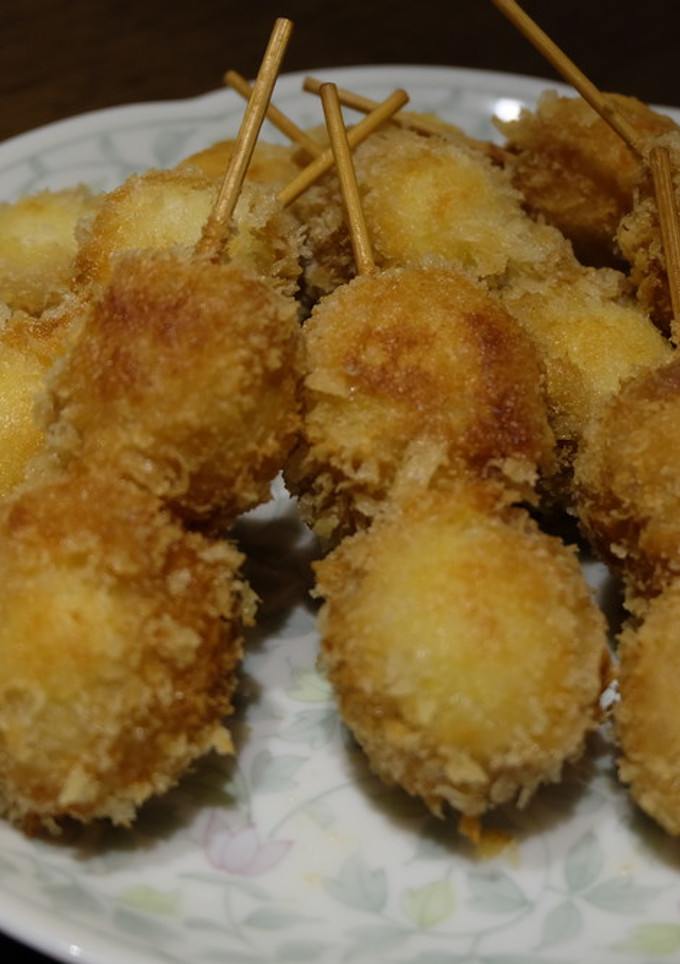 肉巻きうずらの卵の串揚げ-レシピのメイン写真