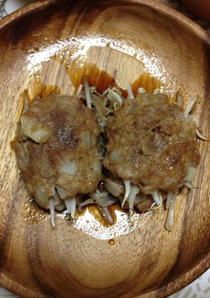 もやしのシャキシャキハンバーグ-レシピのメイン写真