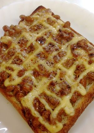 納豆トースト-レシピのメイン写真