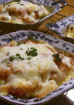 春♪たけのこのトマトソースチーズ焼き-レシピのメイン写真