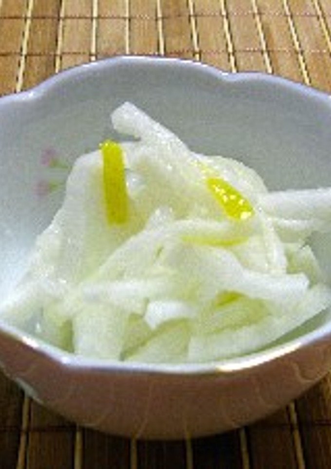 簡単☆大根の即席漬け☆ゆず風味☆-レシピのメイン写真