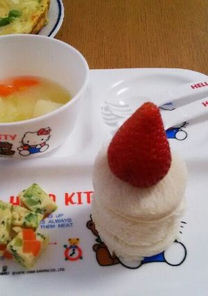 一歳のお誕生日に＊食パンケーキ＊-レシピのメイン写真