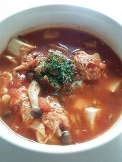 豆腐とたまごのトマトスープ-レシピのメイン写真