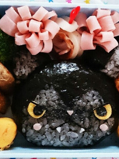 妖怪ウォッチ☆ダークニャン☆キャラ弁-レシピのメイン写真