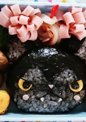 妖怪ウォッチ☆ダークニャン☆キャラ弁-レシピのメイン写真