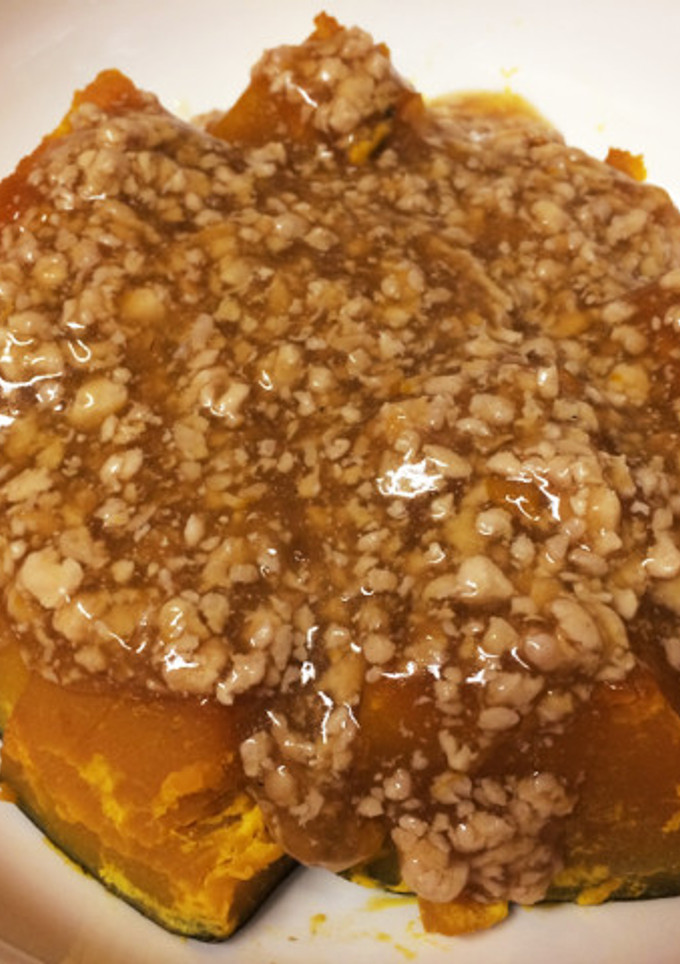 かぼちゃの煮物 そぼろあんかけ-レシピのメイン写真