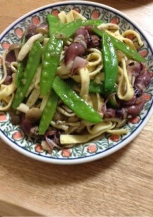 蛍イカのジェノベーゼ風パスタ-レシピのメイン写真