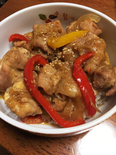 ごまとり丼-レシピのメイン写真