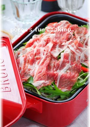 超簡単！ホットプレートde蒸し豚しゃぶ-レシピのメイン写真