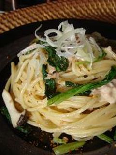 小松菜とツナのパスタ-レシピのメイン写真