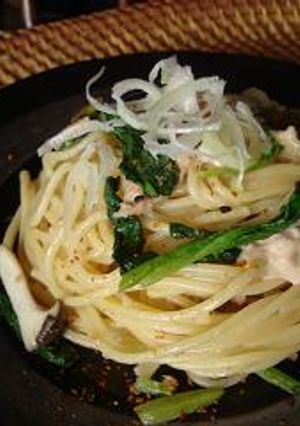小松菜とツナのパスタ-レシピのメイン写真