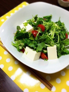 5分かからずできちゃう大人の豆腐サラダ-レシピのメイン写真
