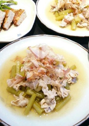 ふきと豚肉のさっぱり煮-レシピのメイン写真