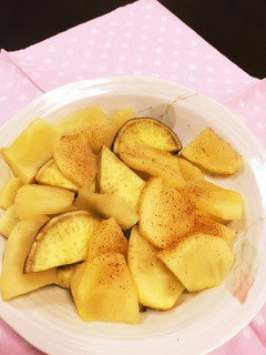 ♡レンジで簡単♡りんごとさつまいもの煮物-レシピのメイン写真