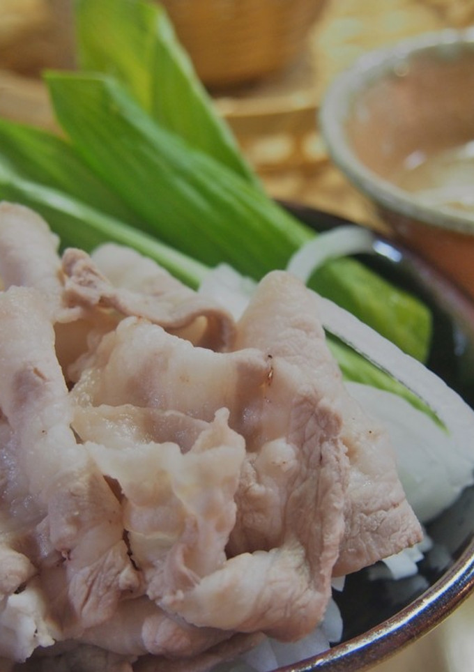 うるいと豚肉、新玉ねぎの冷しゃぶ-レシピのメイン写真