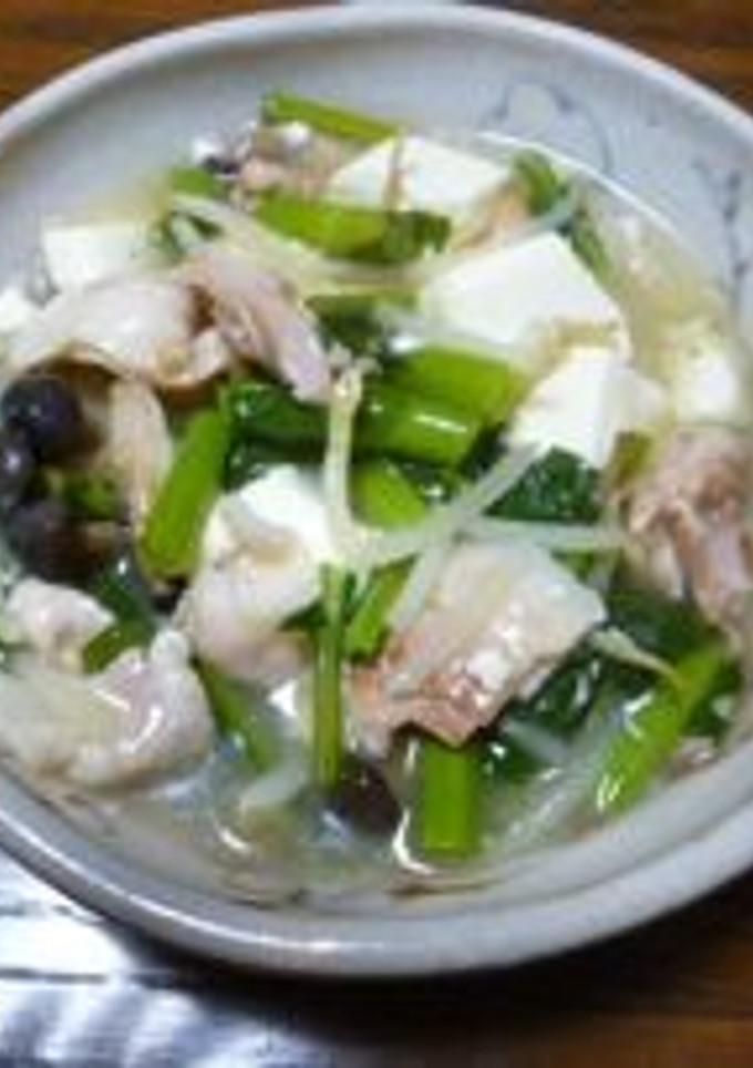 のらぼうなと豆腐の炒め-レシピのメイン写真
