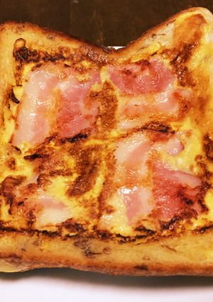 朝ごはんふわとろ♡たまごベーコントースト-レシピのメイン写真