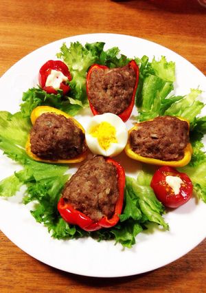 簡単カラフルピーマンの肉詰め-レシピのメイン写真