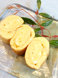♪丸いフライパンで作れる♡長芋入り卵焼き-レシピのメイン写真