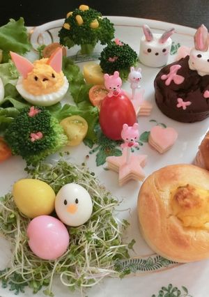 朝ごはんに！イースタープレート☆-レシピのメイン写真