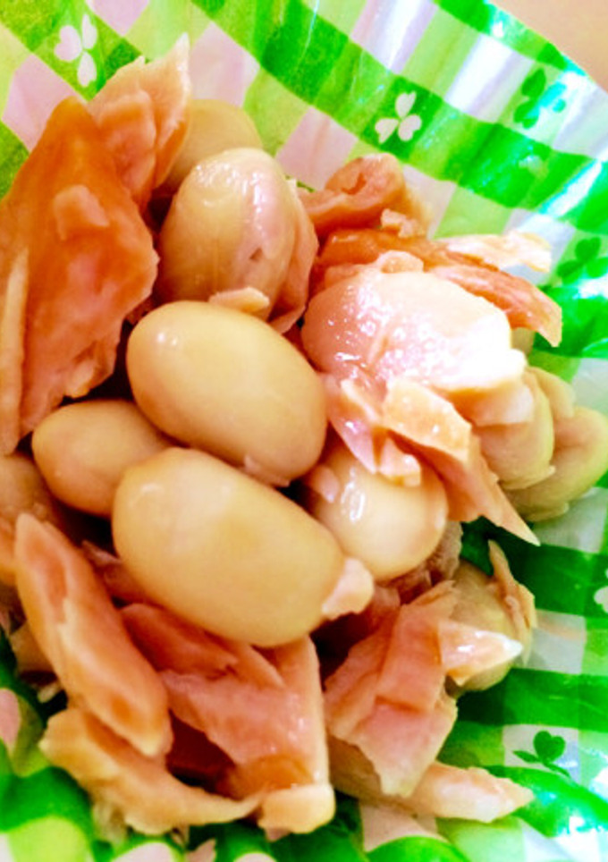 お弁当に！ 鮭と大豆の和え物♪-レシピのメイン写真