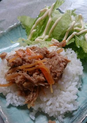 レンジでぱぱっとツナご飯！簡単！-レシピのメイン写真