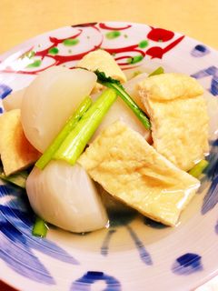 かぶと油揚げの白だし煮-レシピのメイン写真