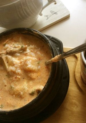 豆乳キムチ雑炊 チーズのせ-レシピのメイン写真