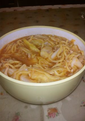 ペペロンチーノ風焼きソバで台湾ラーメン-レシピのメイン写真