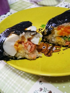 おにぎらず作ってみたよー☆-レシピのメイン写真