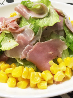 レタスとハムのレモンサラダ**-レシピのメイン写真