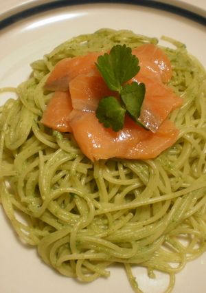 スモークサーモンの野ぜりパスタ-レシピのメイン写真