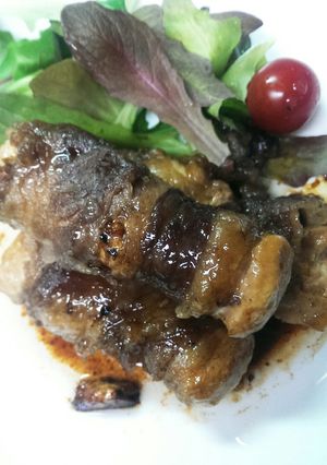 牛肉豆腐まき◆すき焼き味！ヘルシー油不要-レシピのメイン写真