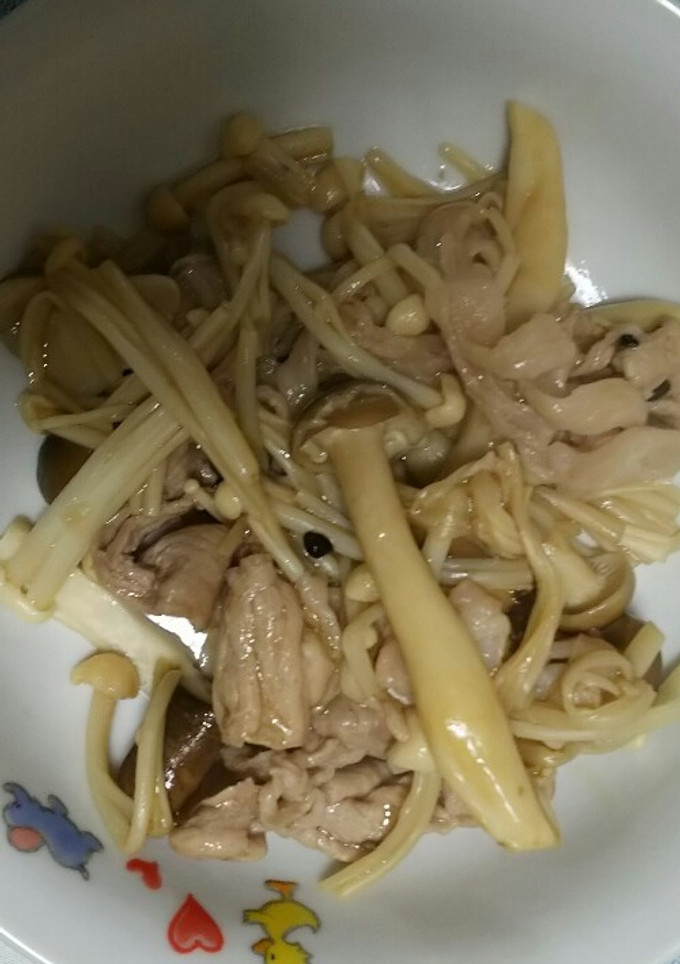 キノコと豚こまのオイスター炒め-レシピのメイン写真