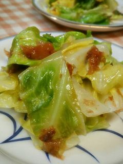 レンジで☆キャベツの梅おかかあえ-レシピのメイン写真