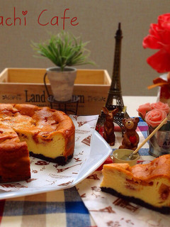 フレッシュ苺♡のベークドチーズケーキ♪-レシピのメイン写真