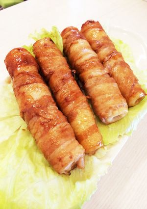 ボリューム満点☆ちくわチーズ肉巻き-レシピのメイン写真