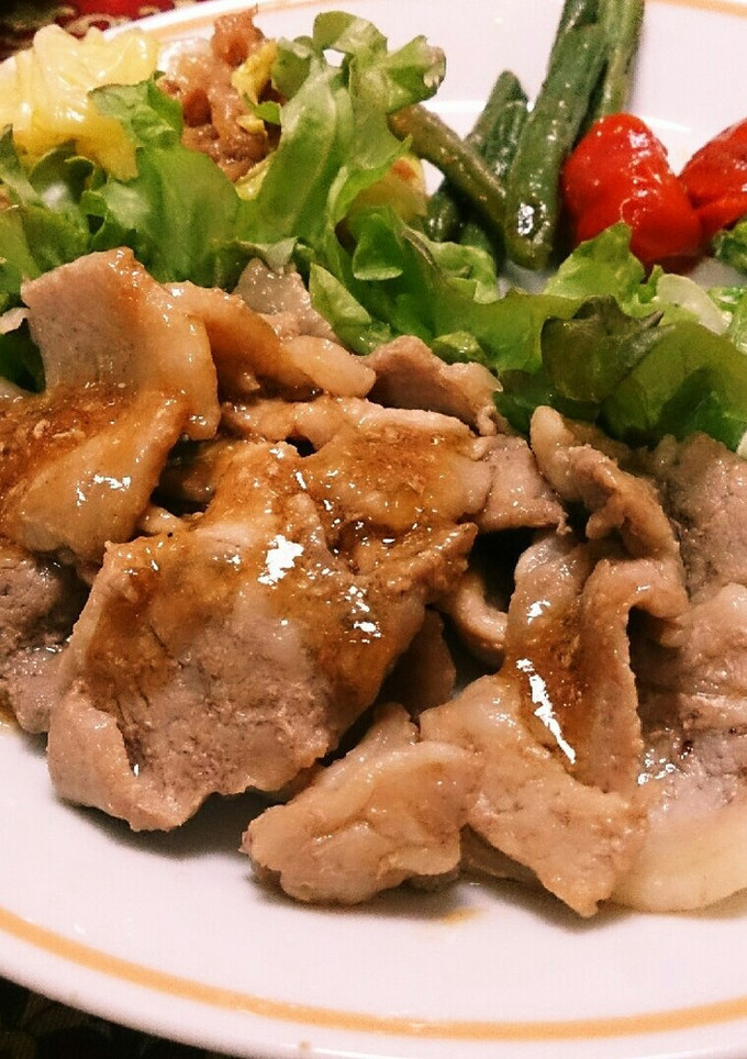一口☆豚のしょうが焼き-レシピのメイン写真