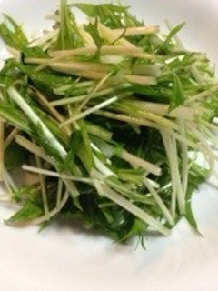 超簡単!水菜のナムル風サラダ-レシピのメイン写真