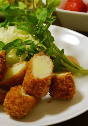 豚薄切りで!ポテトロール揚げ-レシピのメイン写真